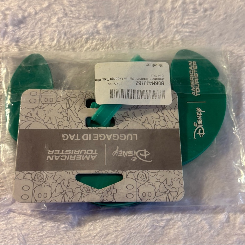 American Tourister Disney Luggage ID Tag - Blue and Brown - Picture 8 of 8